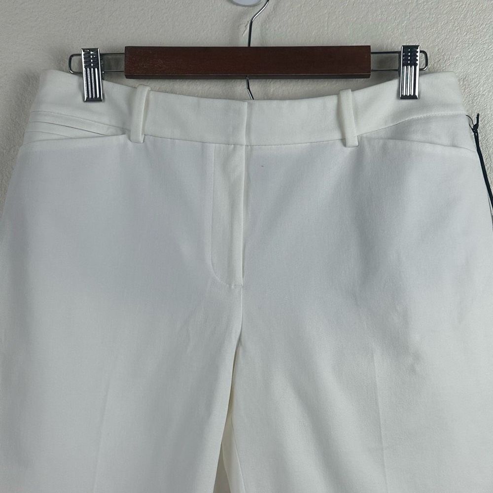 White House Black Market Women's Size 8 Dressy Bermuda Shorts Classic White New - Picture 3 of 14